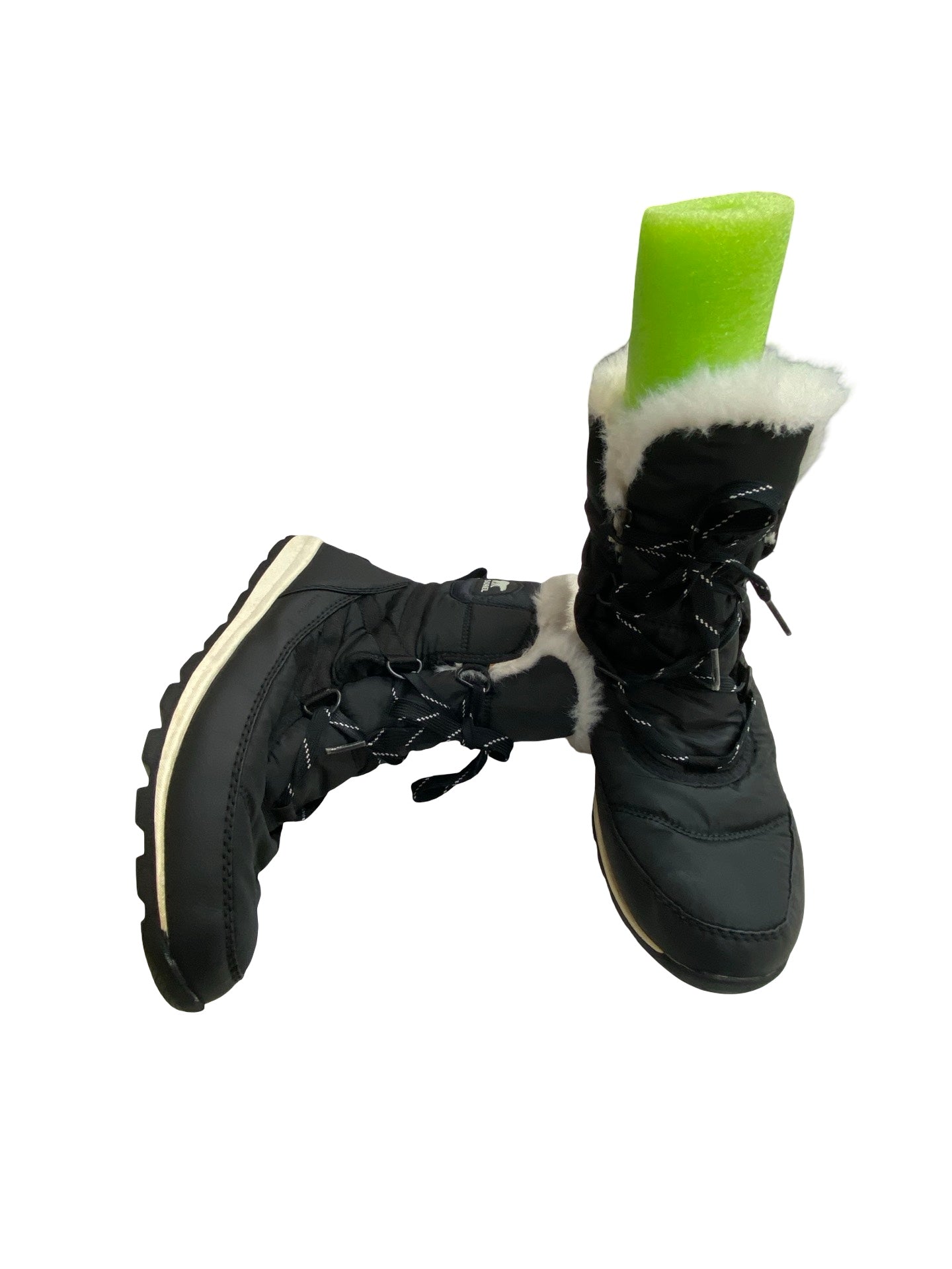 Boots Designer By Sorel In Black & White, Size:10.5