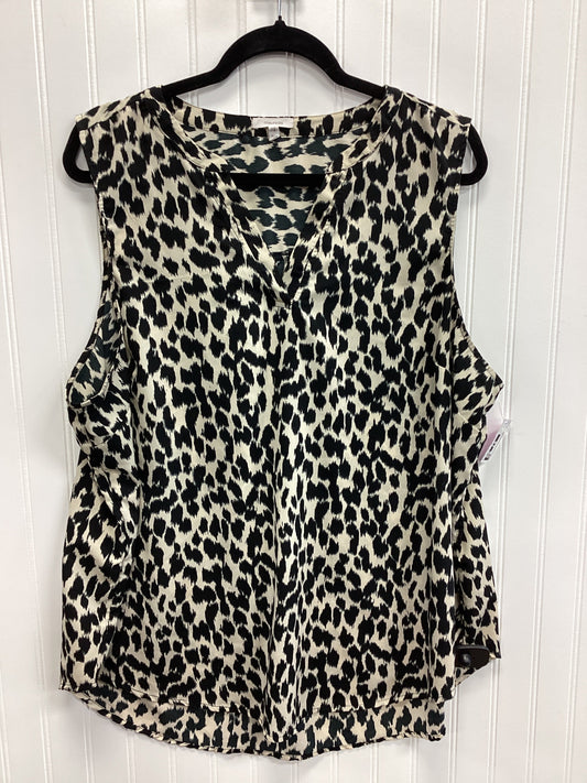 Top Sleeveless By Maurices In Animal Print, Size:2X