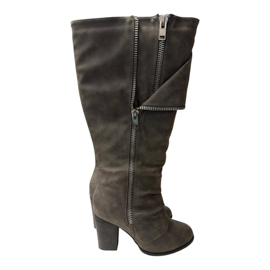 Boots Knee Flats By Cato In Grey, Size:10