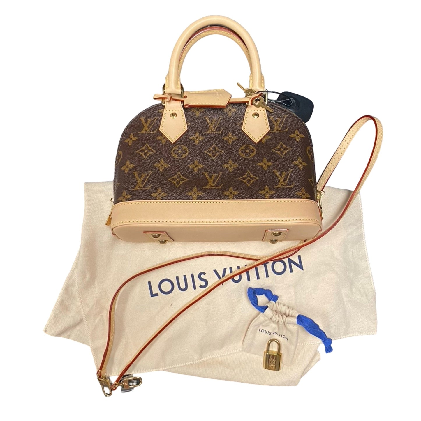 Handbag Luxury Designer By Louis Vuitton In Brown, Size:Medium