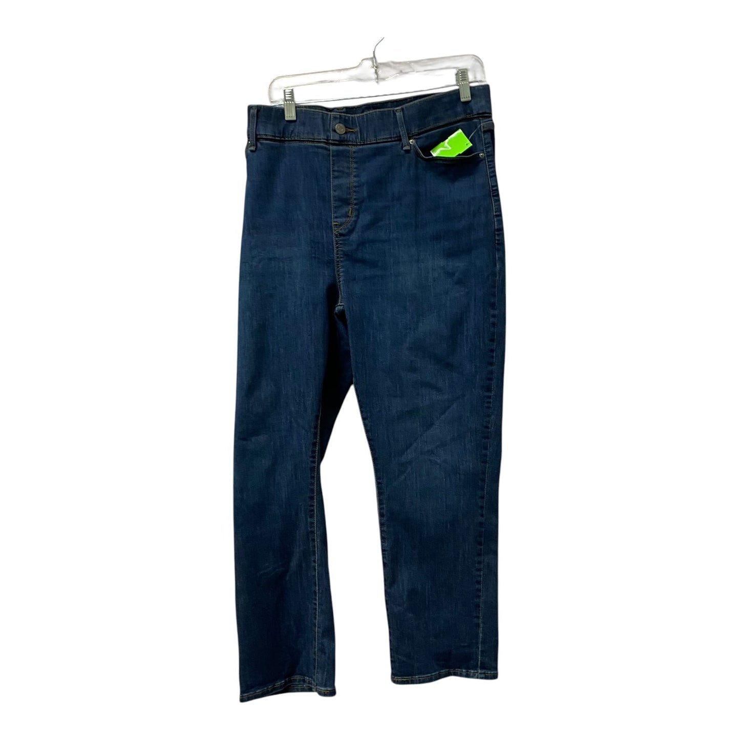 Jeans Straight By Levis Signature In Blue Denim, Size:20