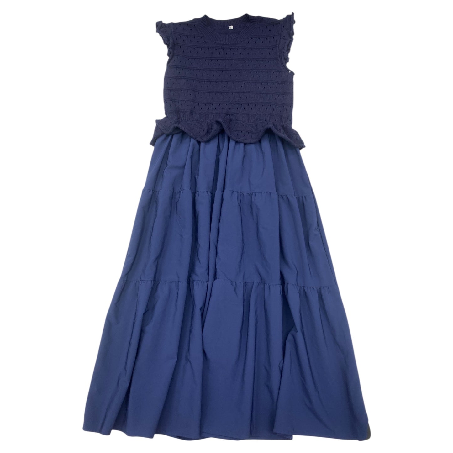 Dress Casual Maxi By Clothes Mentor In Navy, Size:L