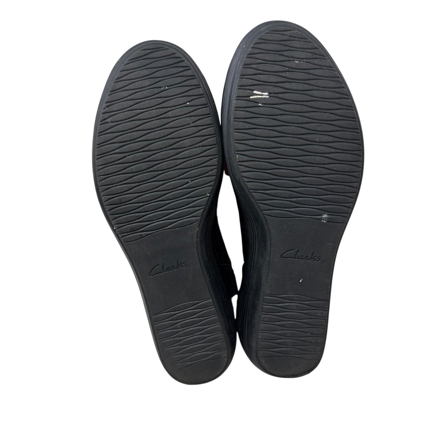 Reedly Salene Wedge Sandals By Clarks In Black, Size: 8.5