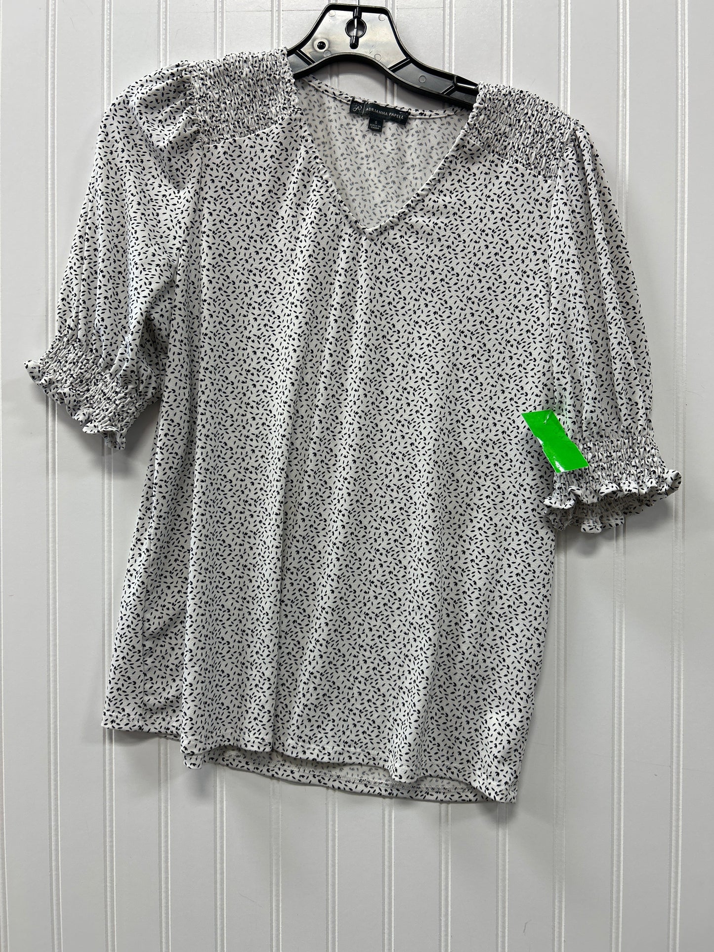 Top Ss By Adrianna Papell In Black & White, Size:S