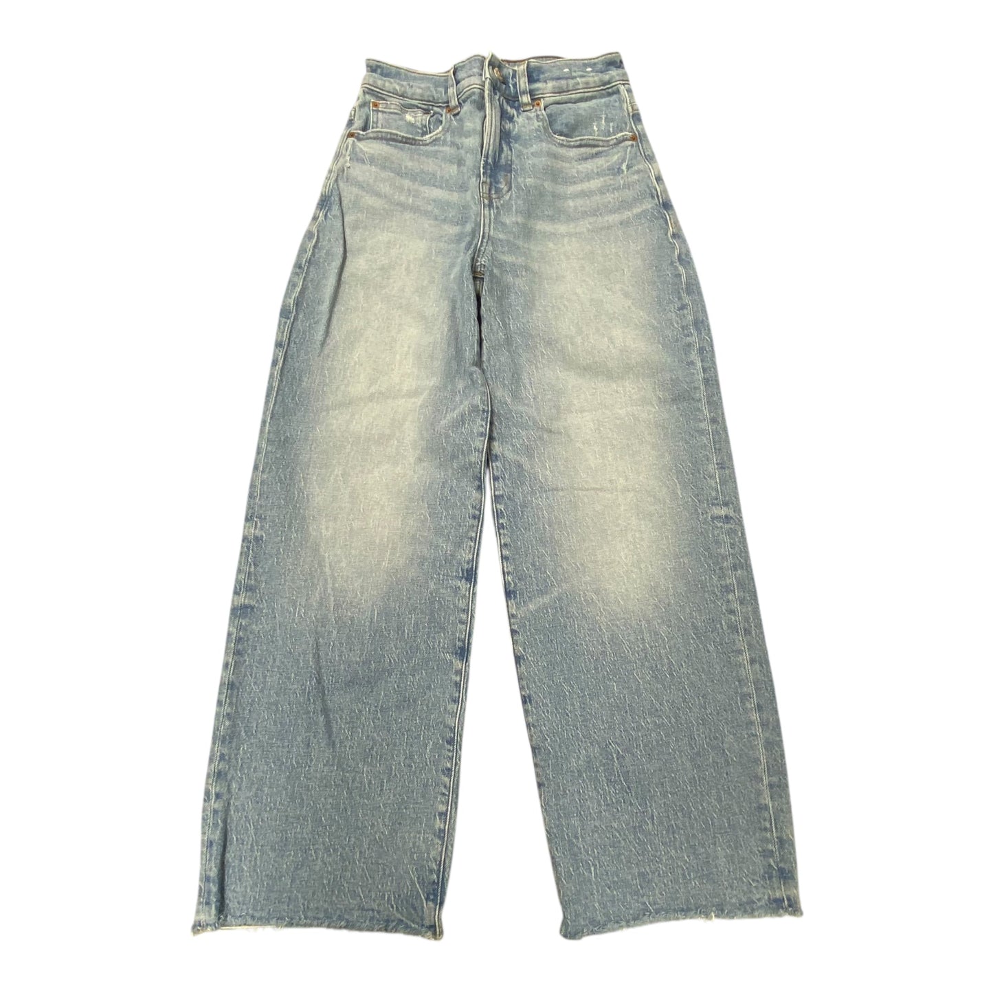 Jeans Wide Leg By Madewell In Blue Denim, Size:0