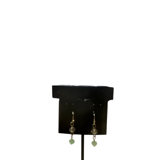 Earrings Dangle/Drop By Charming Charlie In Gold & Green