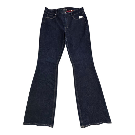 Jeans Flared By White House Black Market In Blue Denim, Size:12