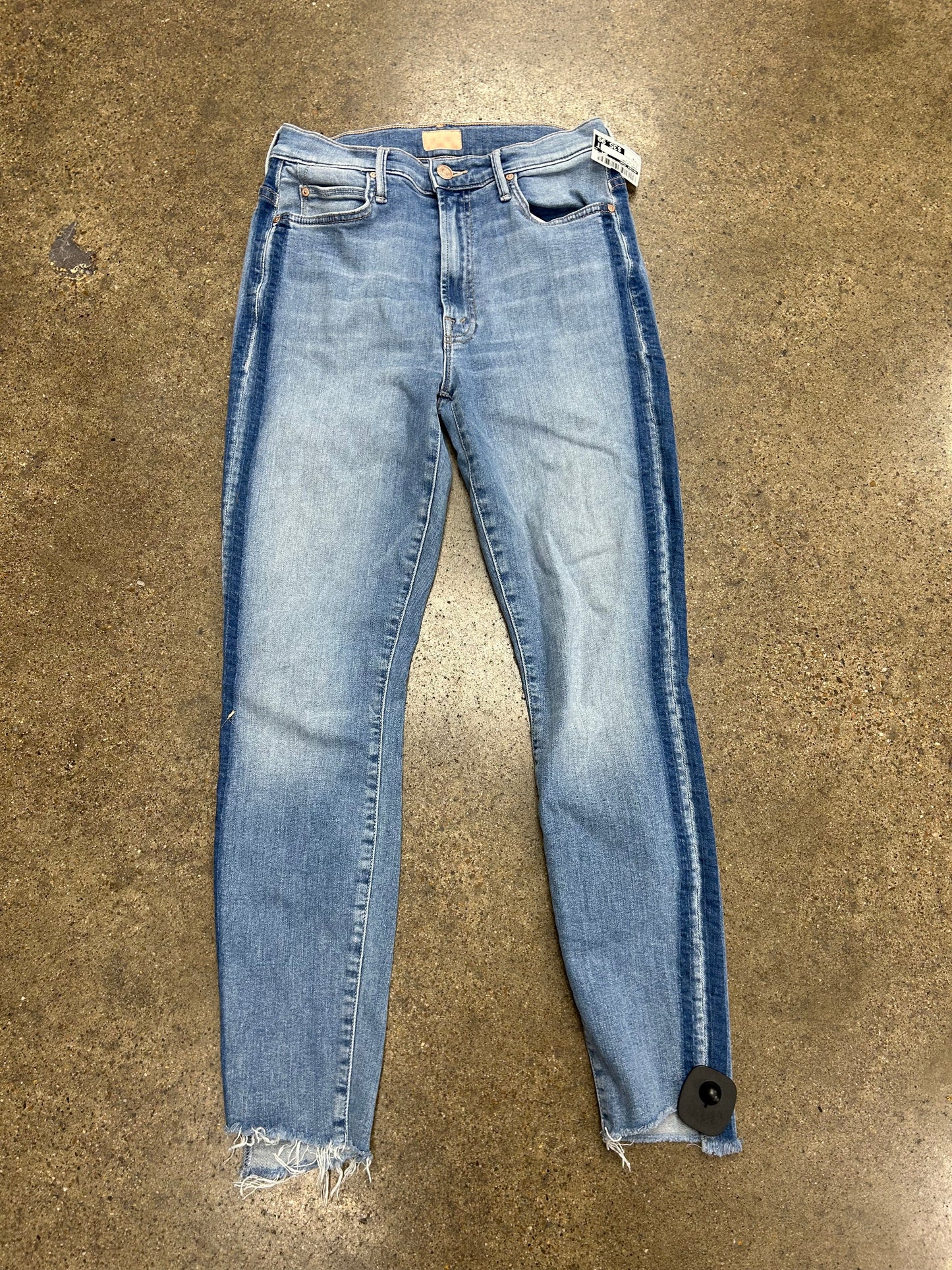 Jeans Skinny By Mother Jeans In Blue Denim, Size:6