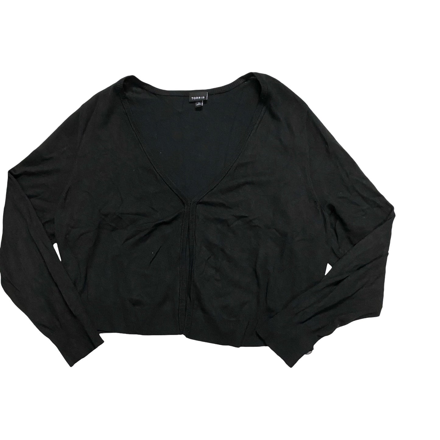 Sweater Cardigan By Torrid In Black, Size:3X