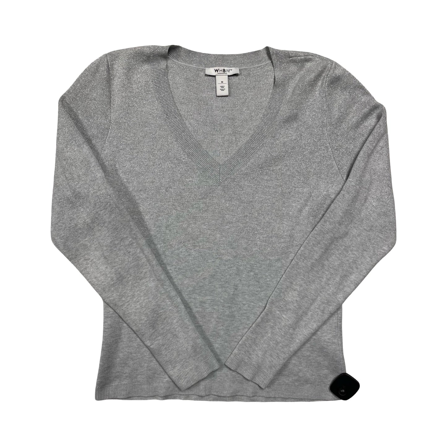 Sweater By White House Black Market In Silver, Size:M
