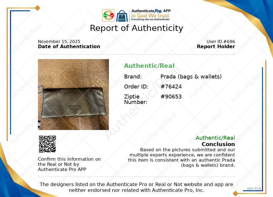 Clutch Luxury Designer By Prada, Size: Large