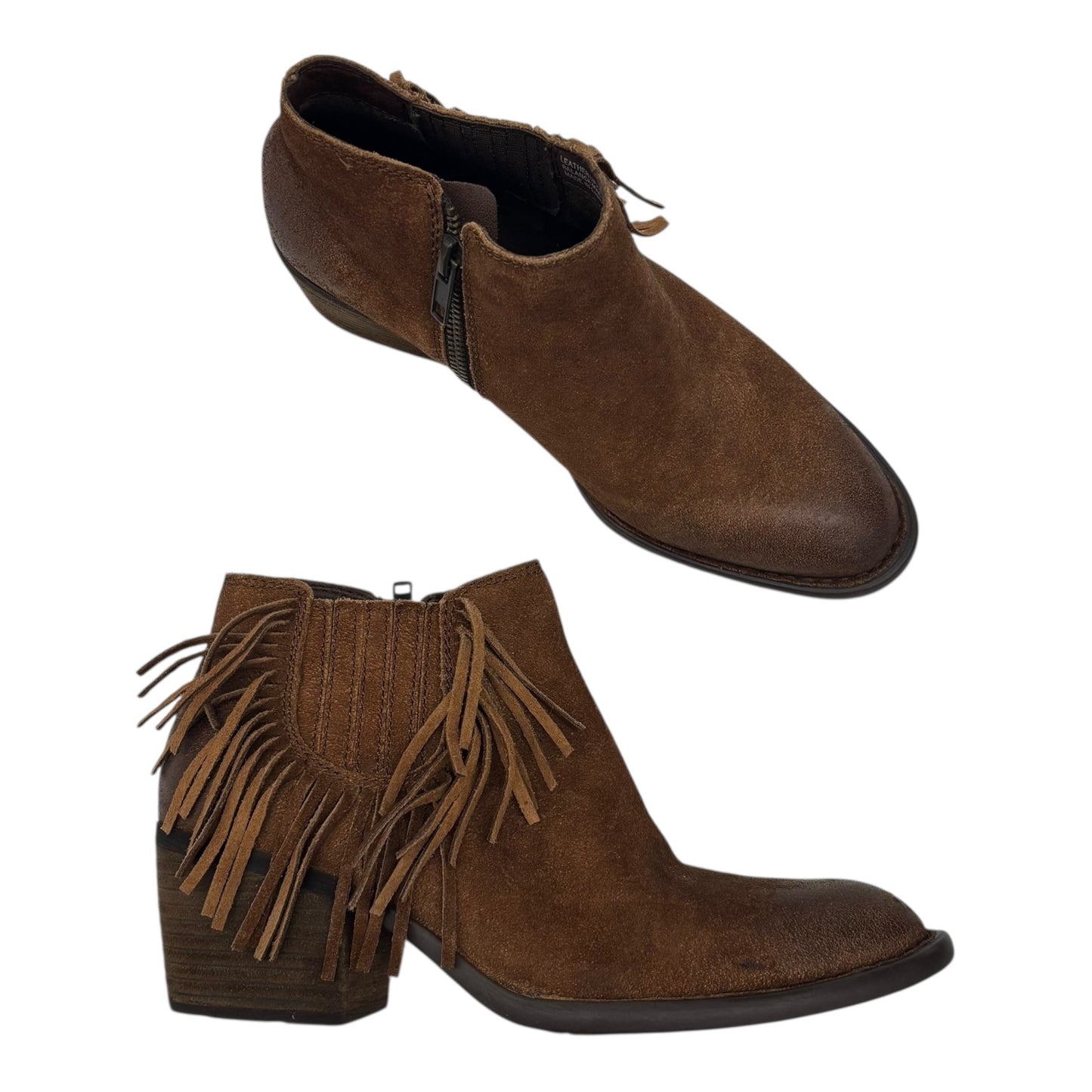 Boots Leather By Born In Brown, Size:7