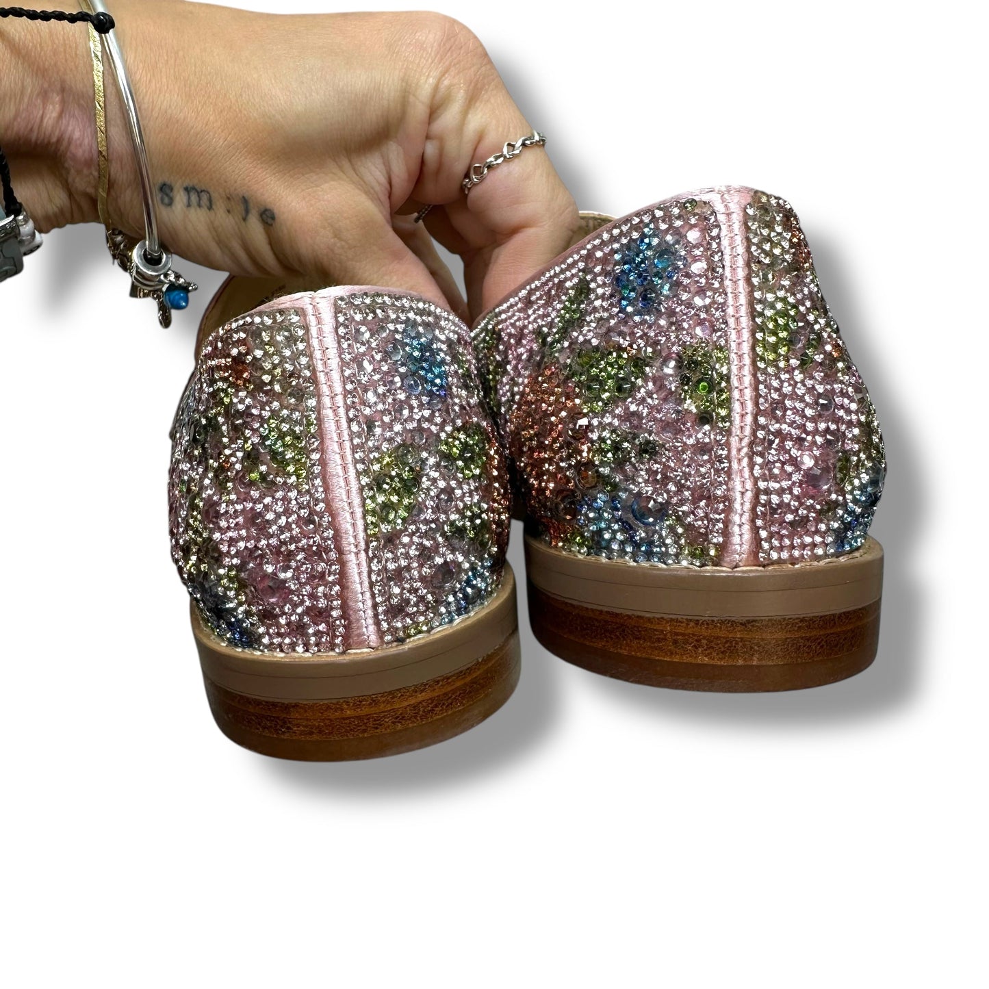 Loafers Shoes Flats By Betsey Johnson In Pink, Size: 8