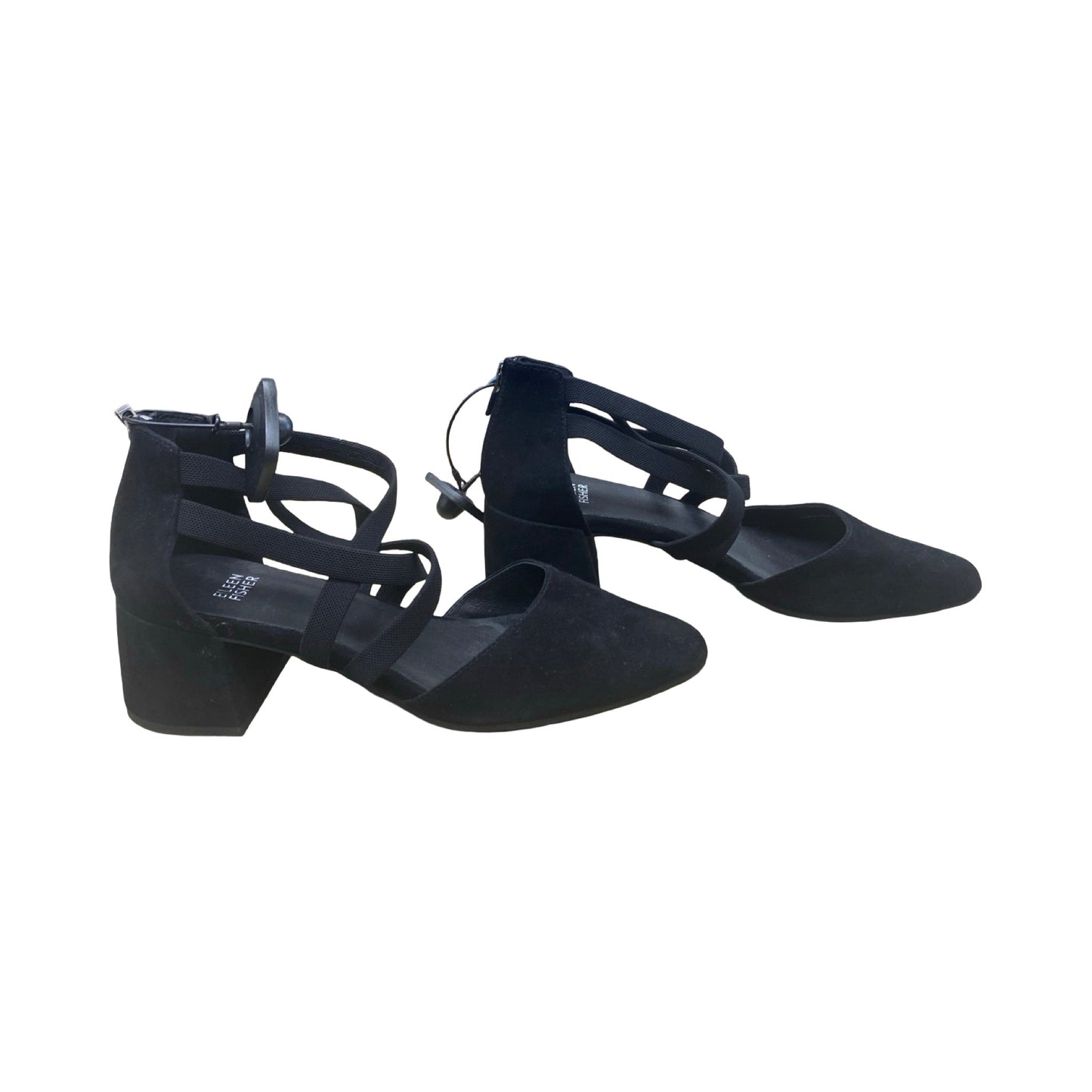 Shoes Designer By Eileen Fisher In Black, Size:9