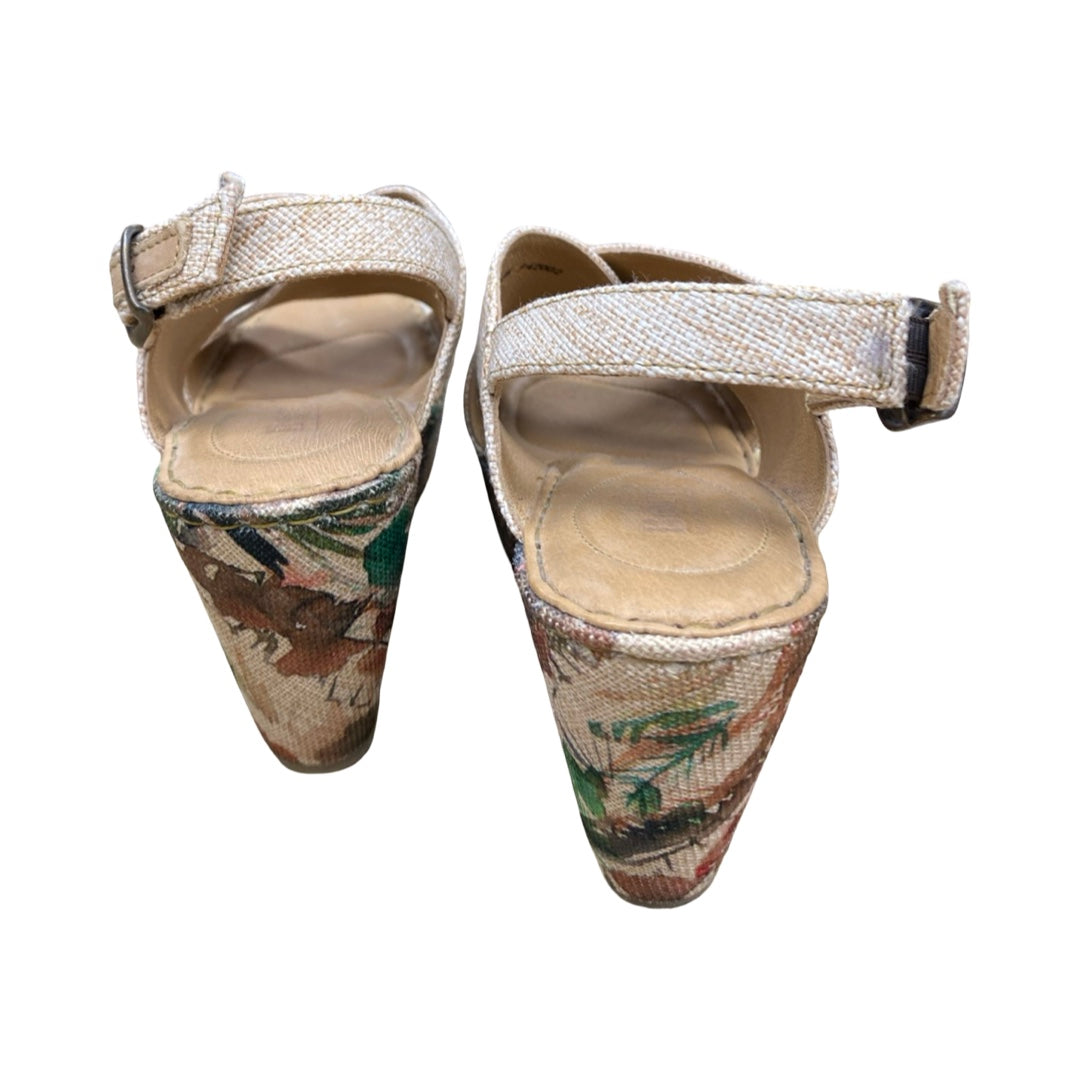 Shoes Heels Wedge By Born In Multi, Size:9.5