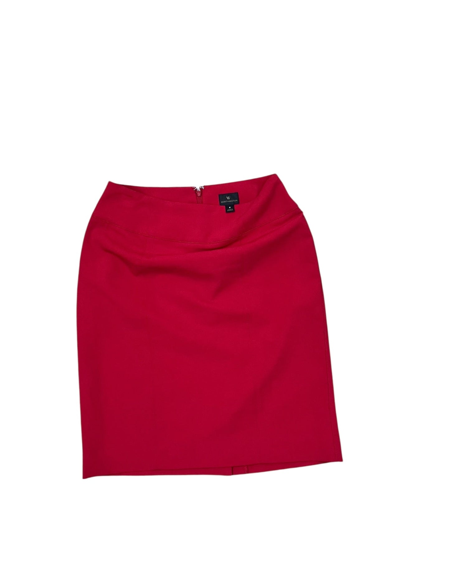 Skirt Midi By Worthington In Red, Size:4