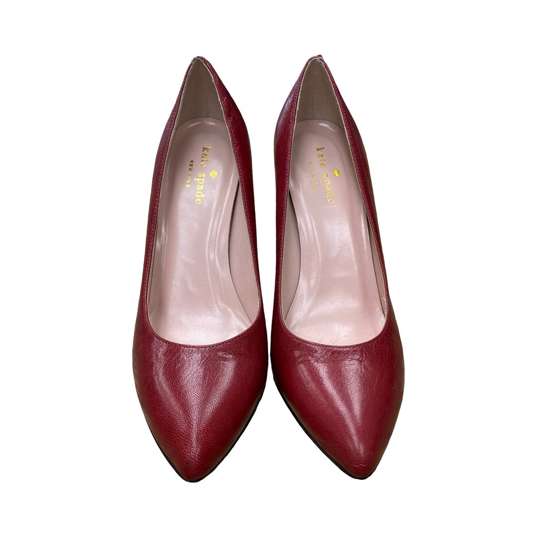 Shoes Designer By Kate Spade In Pink & Red, Size:6.5