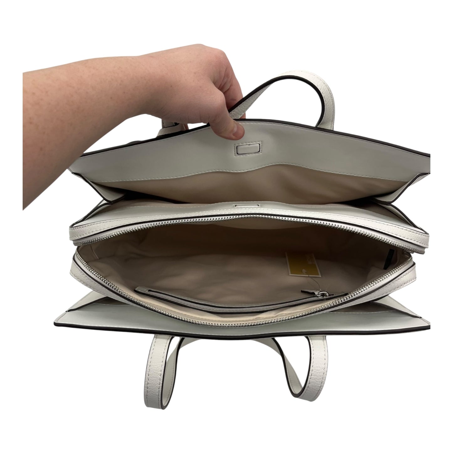 HANDBAG DESIGNER by MICHAEL KORS In WHITE, Size: MEDIUM