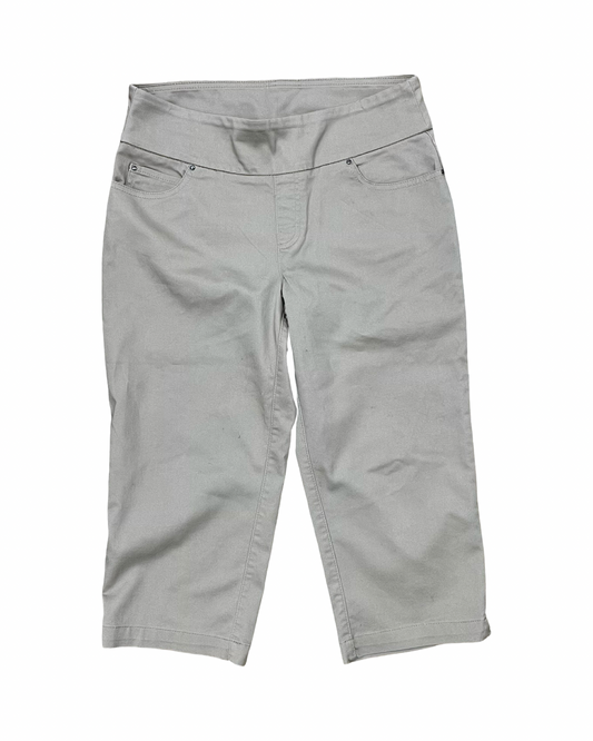 Pants Cropped By Time And Tru In Tan, Size:S