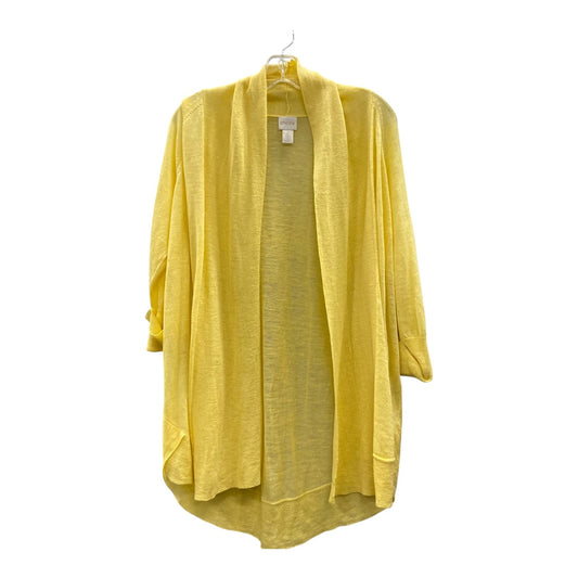 Cardigan By Chicos In Yellow, Size:L