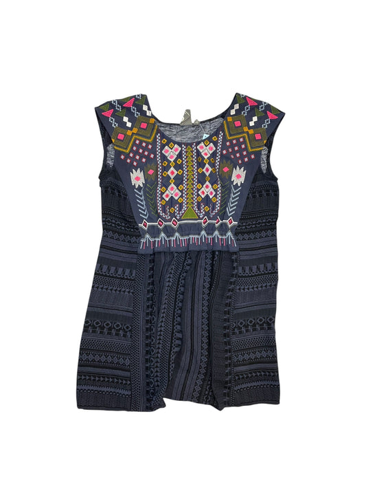 Blouse Sleeveless By One September In Navy, Size:S
