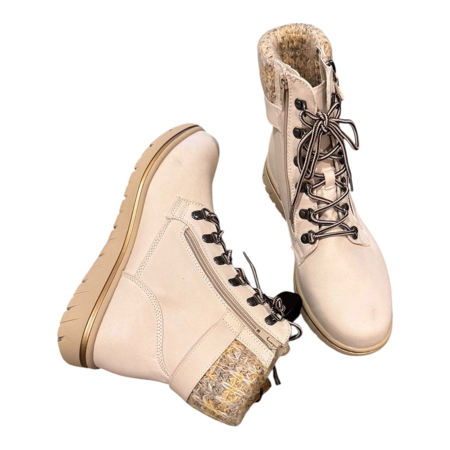 Boots Ankle Flats By Cliffs By White Mountain In Cream, Size:11