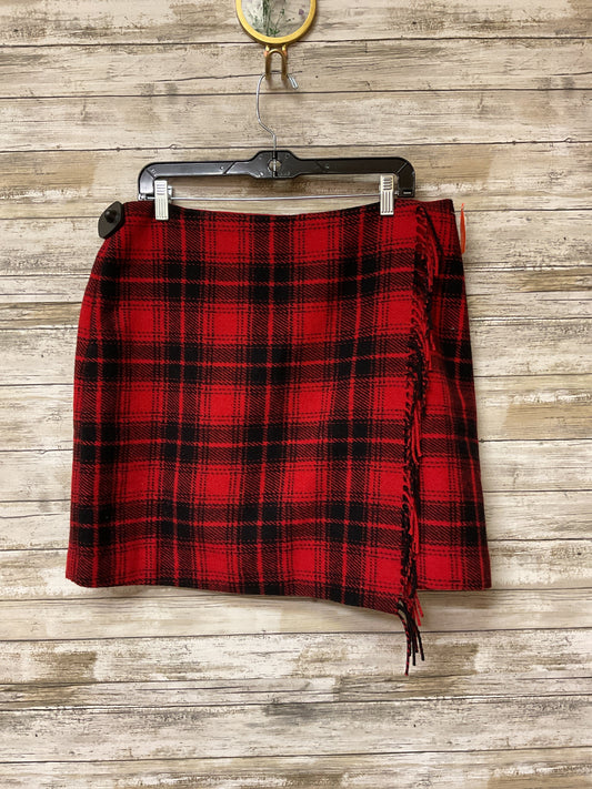 Skirt Mini & Short By Loft In Red, Size:14