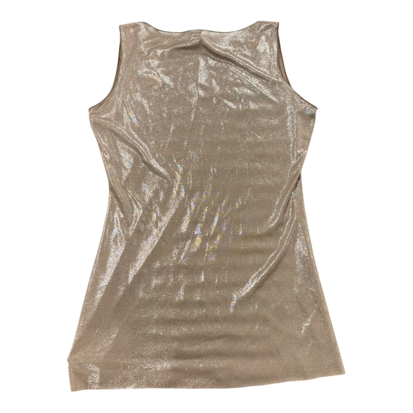 Top Sleeveless Designer By RN CONVERTIBLE In Gold, Size:S