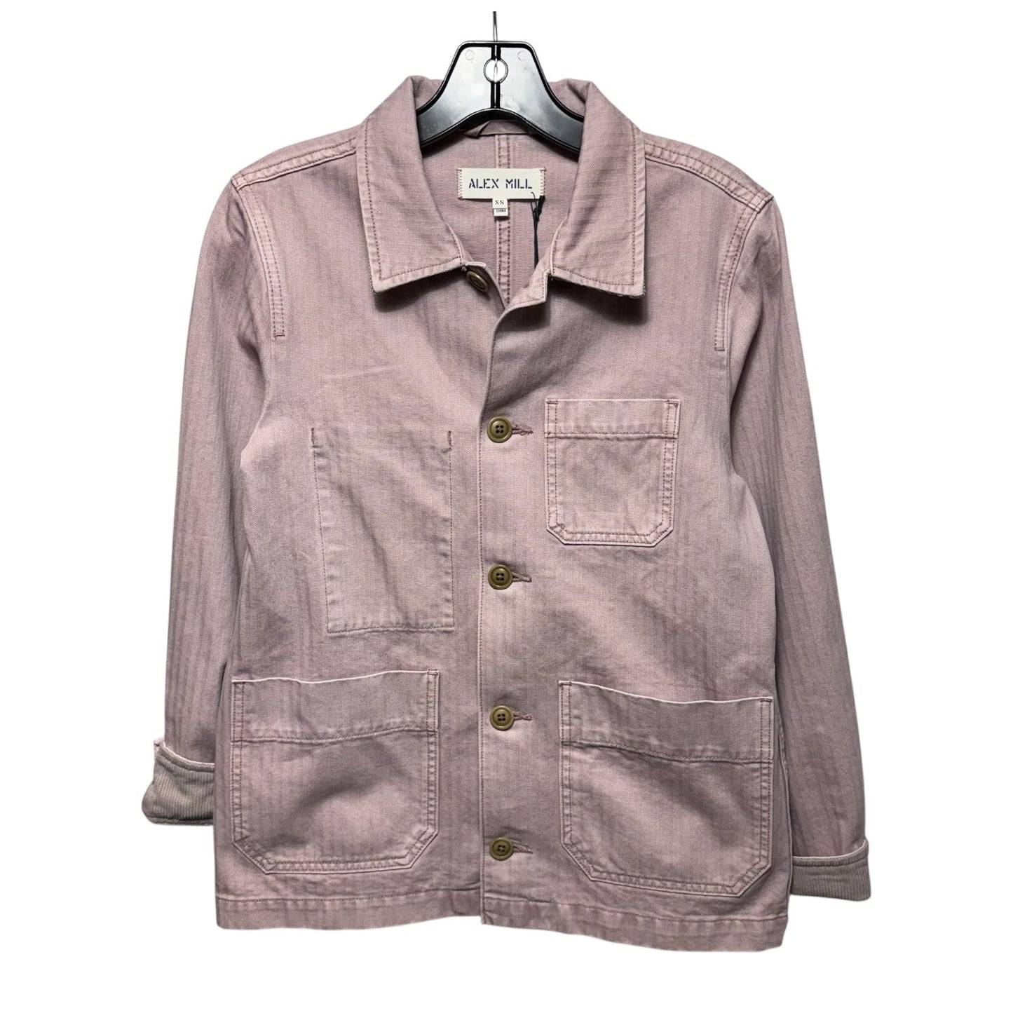 Britt Work Jacket By Alex Mill In Thistle Herringbone, Size: XS