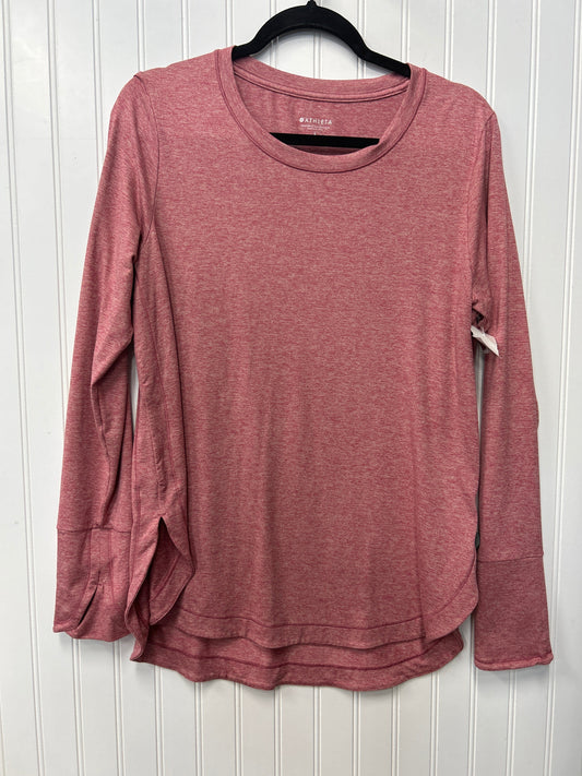 Athletic Top Ls Crewneck By Athleta In Pink, Size:L