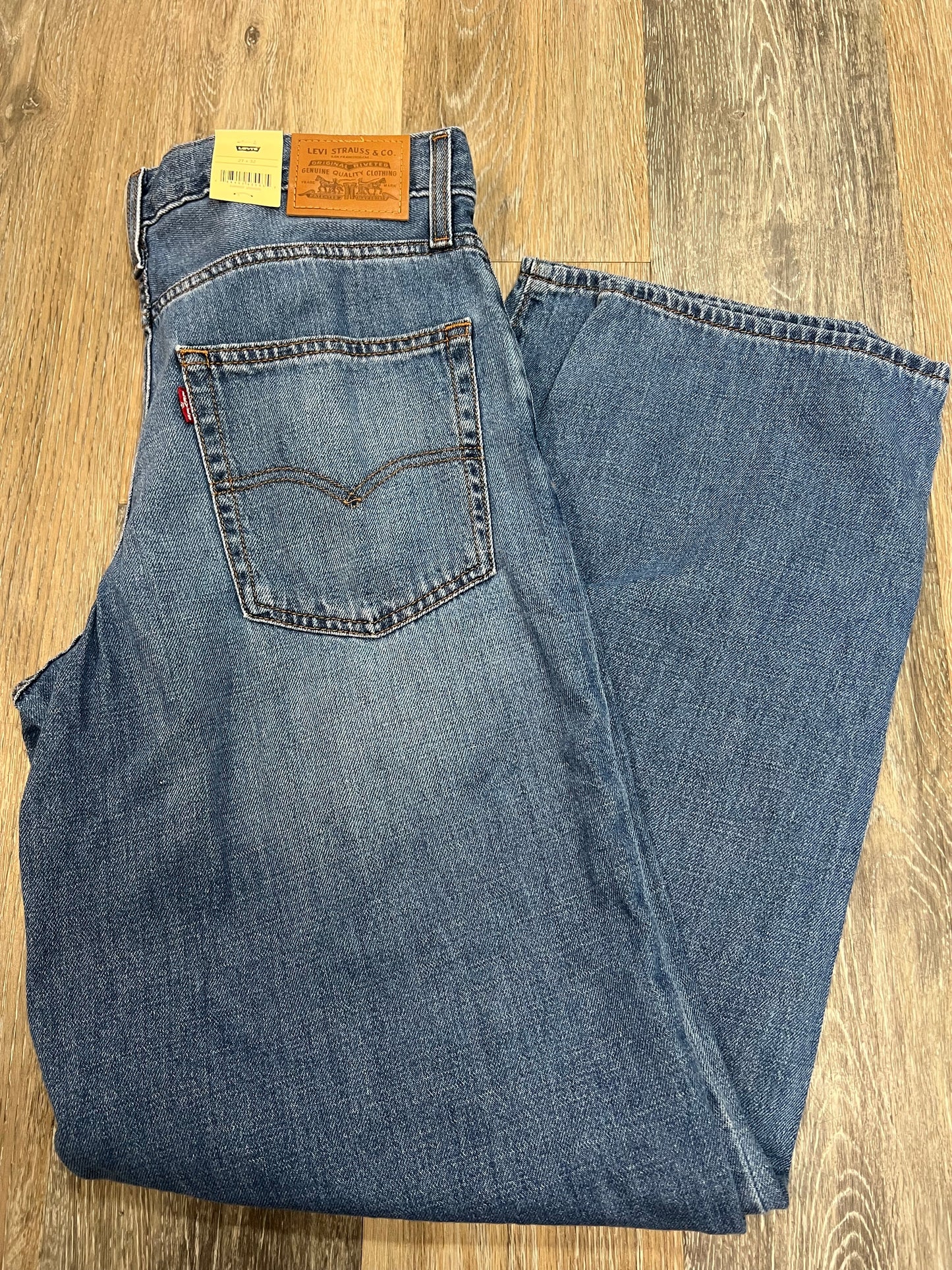 Jeans Straight By Levis In Blue Denim, Size: 4/27