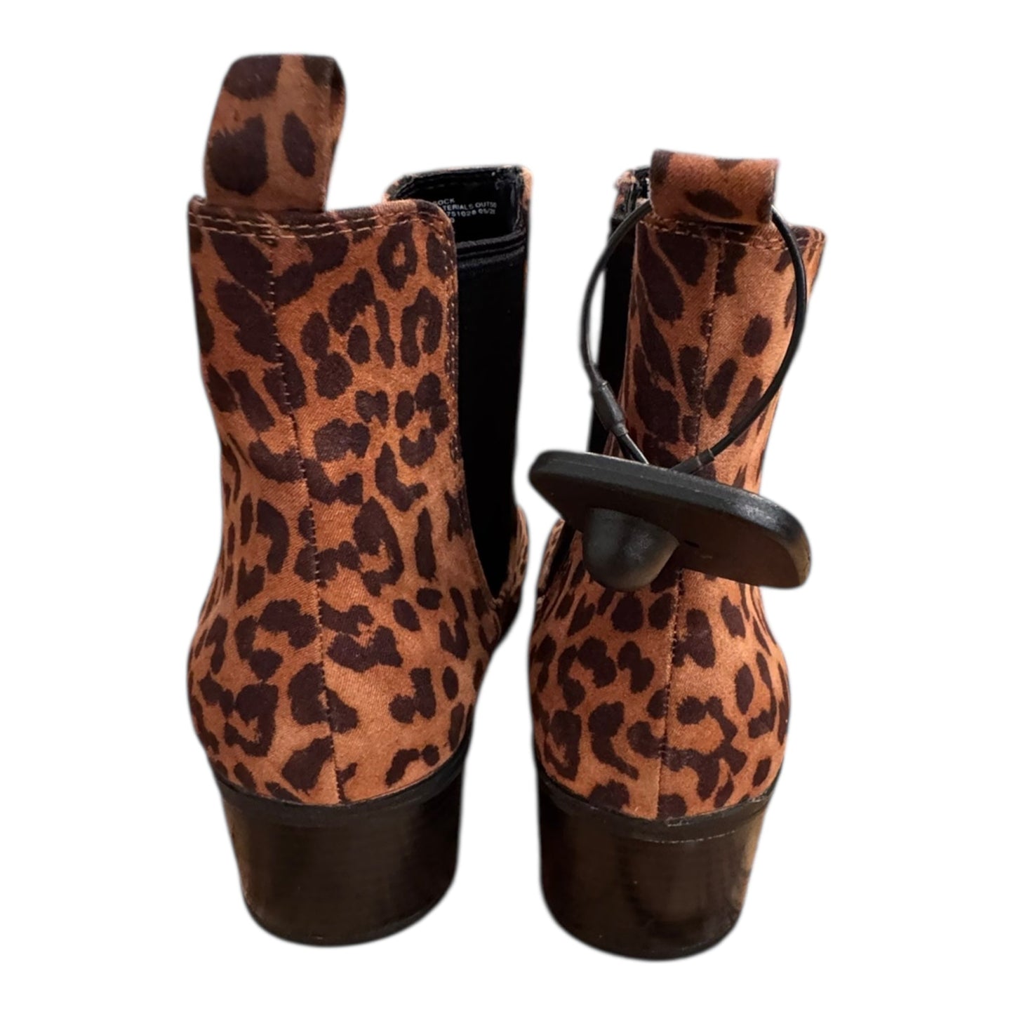 Boots Ankle Heels By A New Day In Animal Print, Size:9
