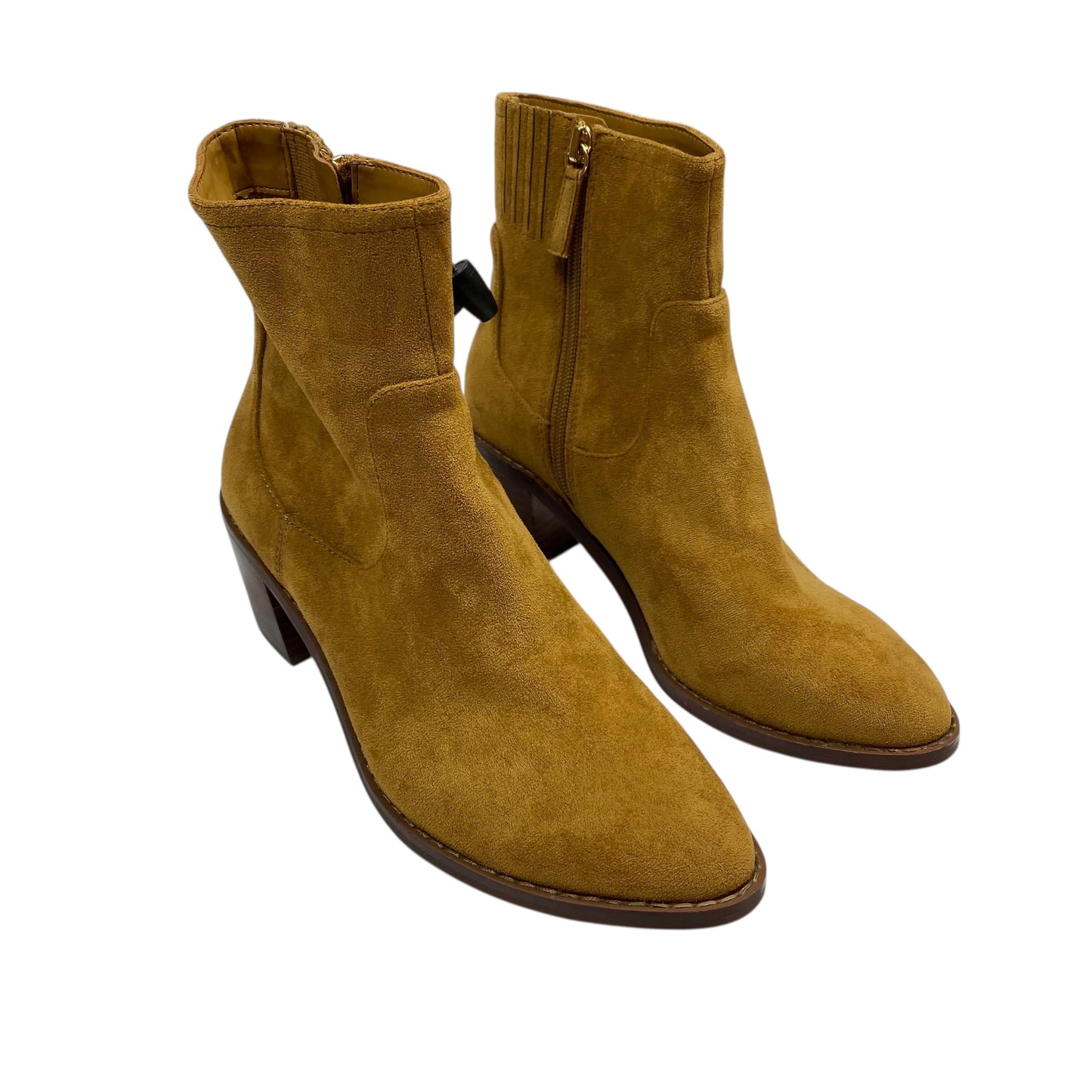 Boots Ankle Heels By J. Crew In Brown, Size:8