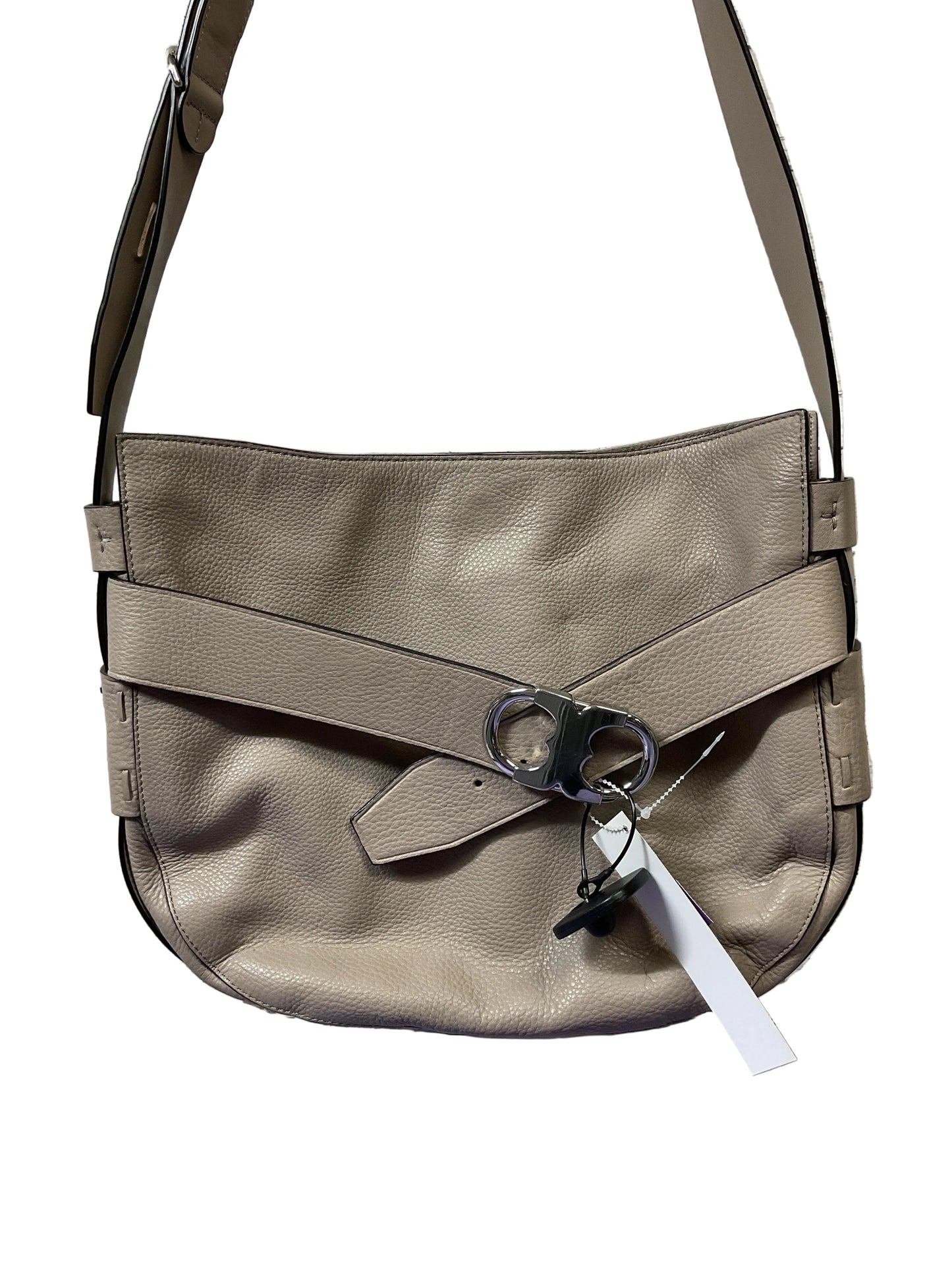 Handbag Designer By Tory Burch In Taupe, Size:Large