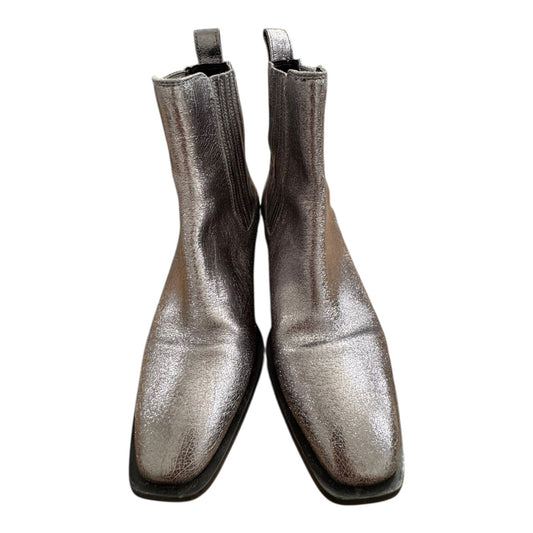 Boots Ankle Heels By Seychelles In Silver, Size:8.5