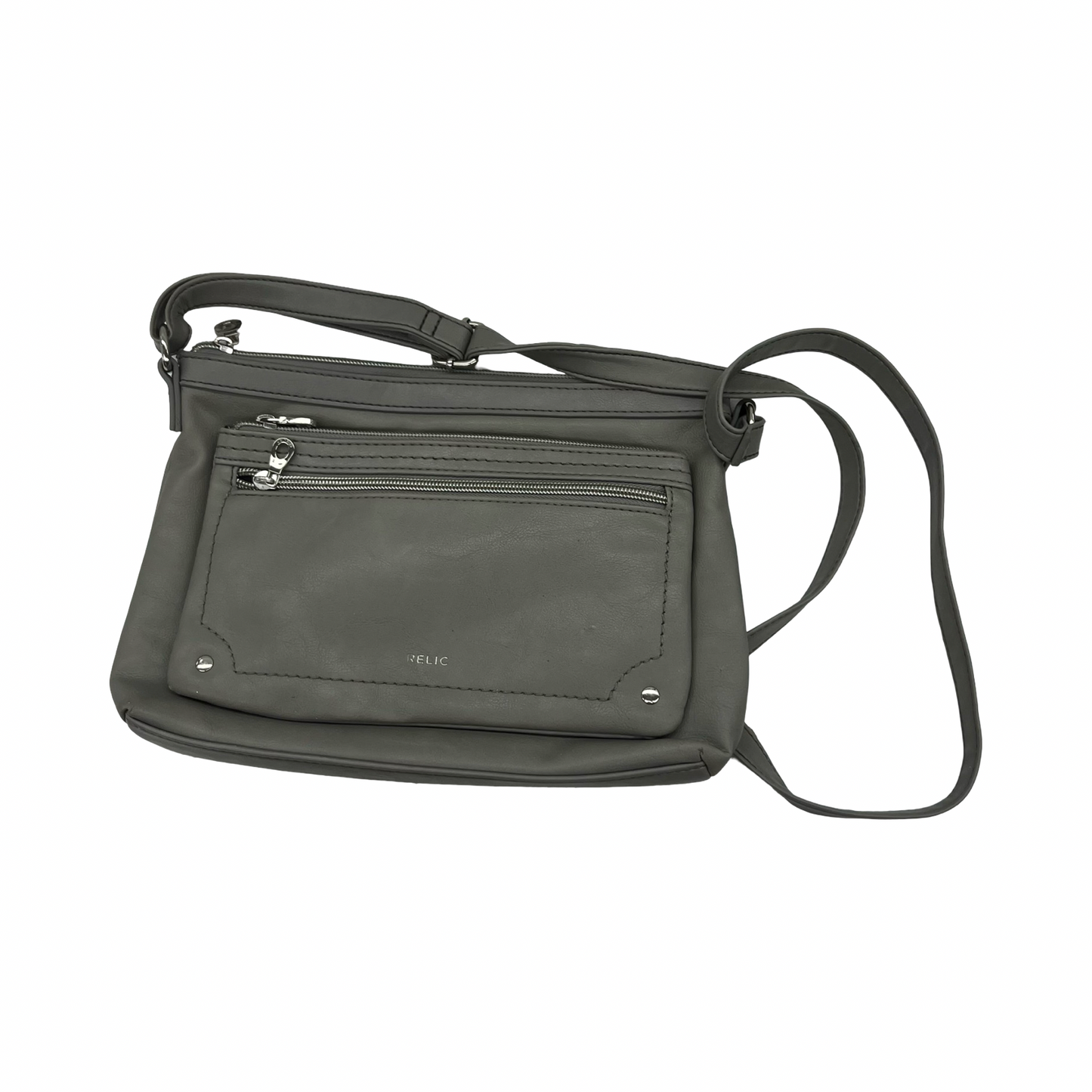 Crossbody By Relic In Grey, Size:Medium