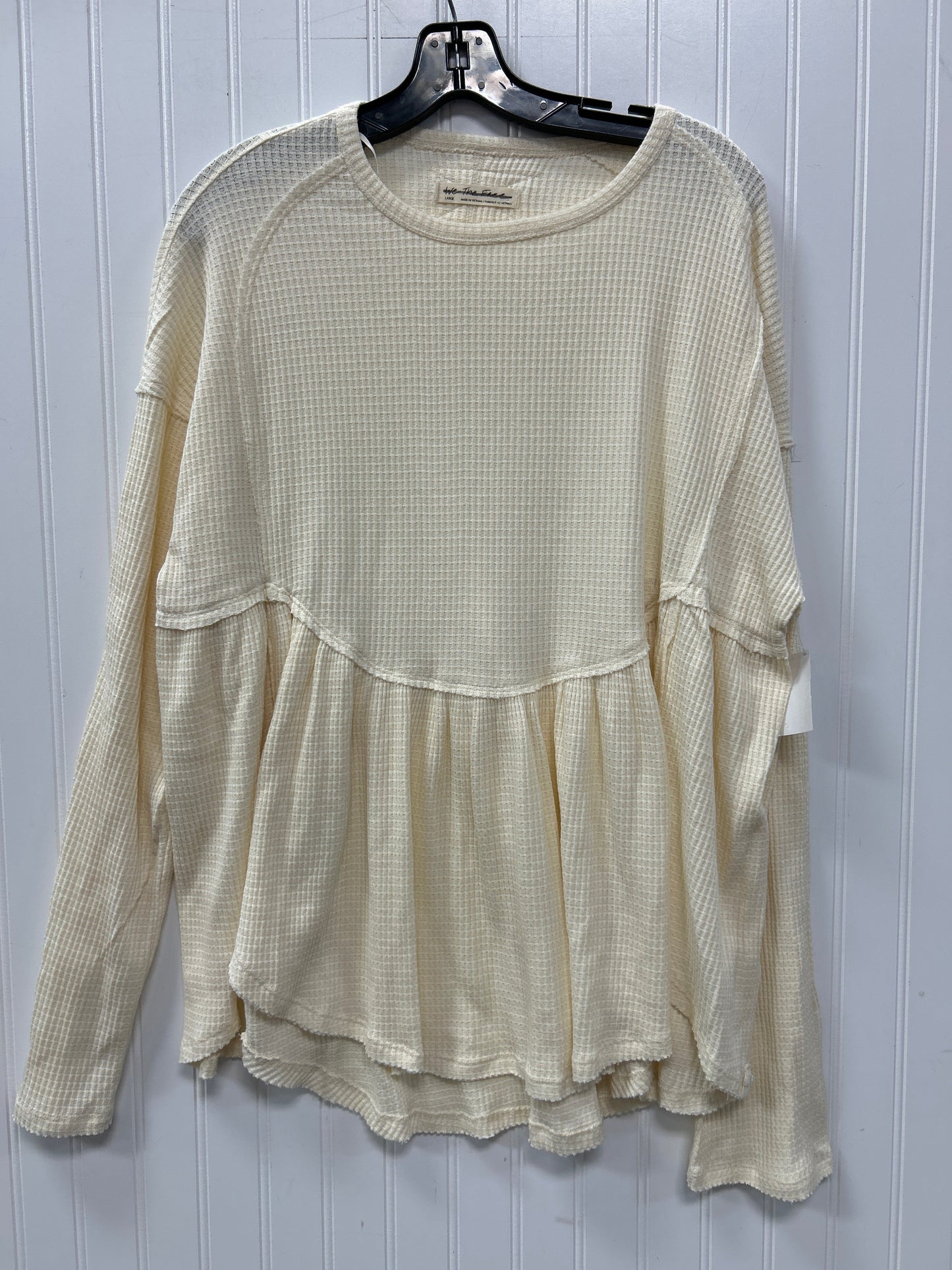 Top Ls By We The Free In Cream, Size:Xl