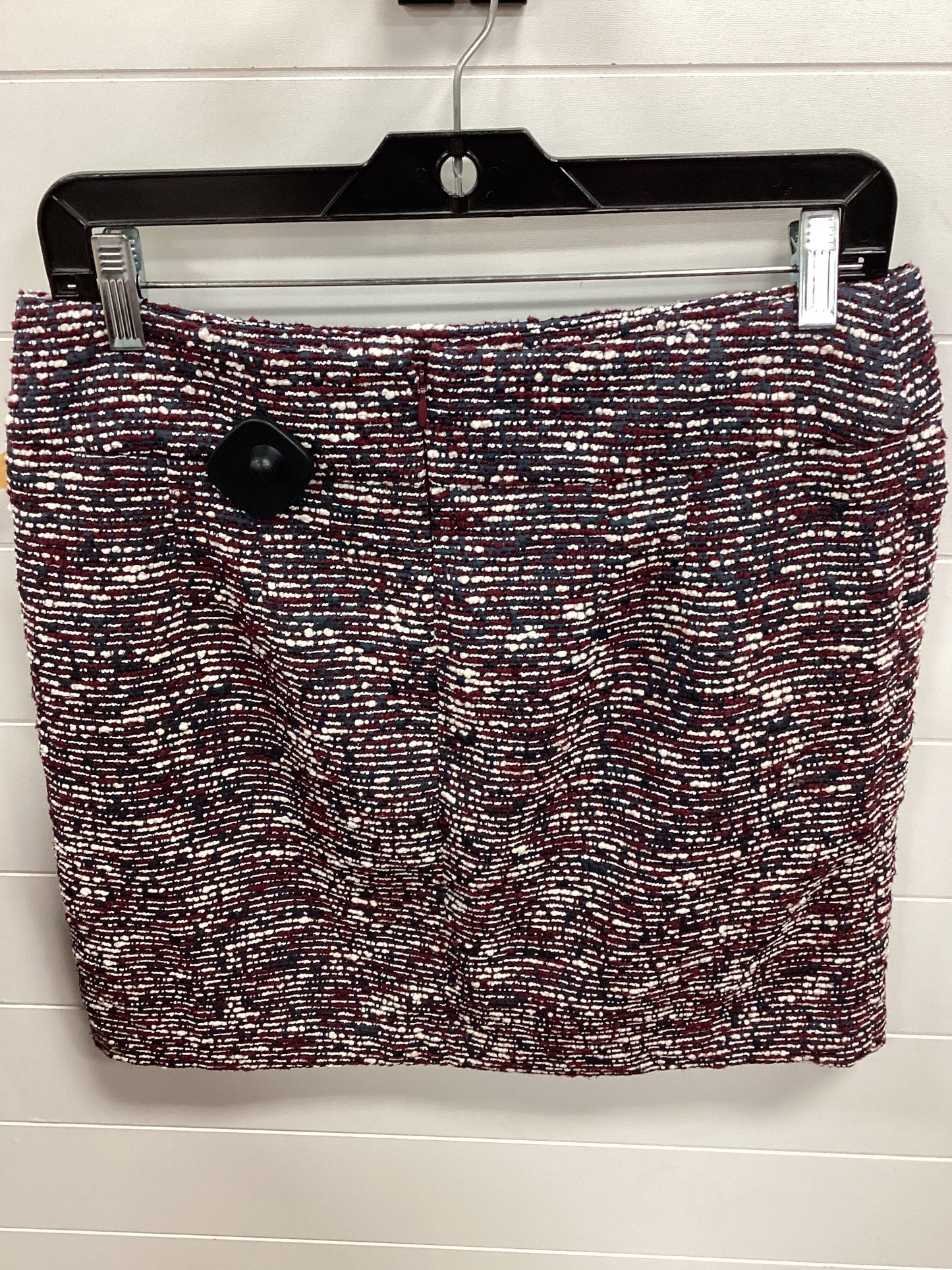 Skirt Midi By Loft In Grey & Red, Size:6