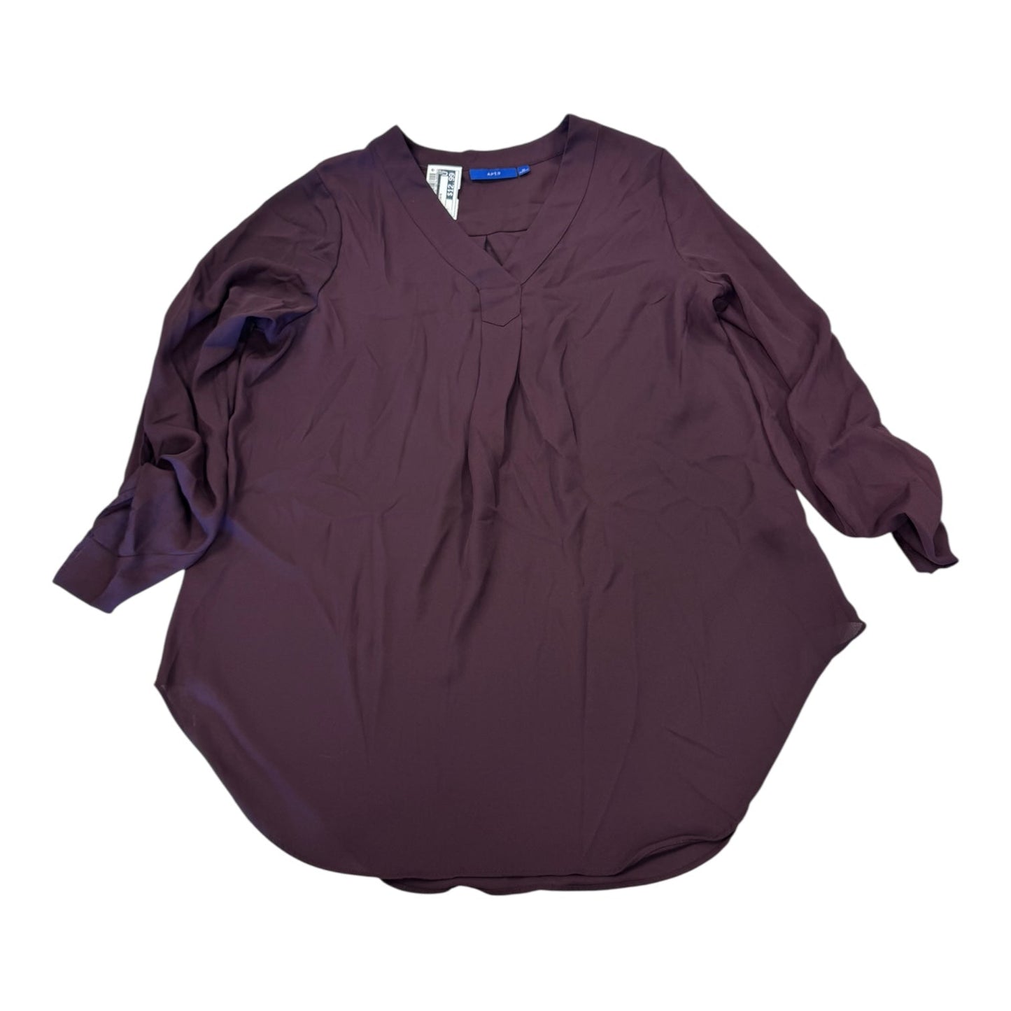 Top 3/4 Sleeve By Apt 9 In Purple, Size:M