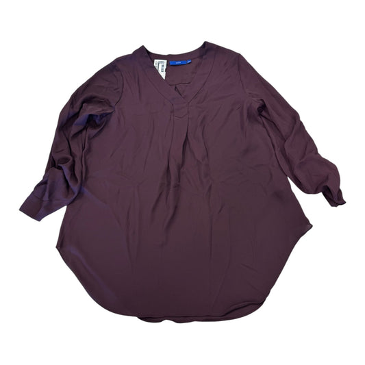 Top 3/4 Sleeve By Apt 9 In Purple, Size:M