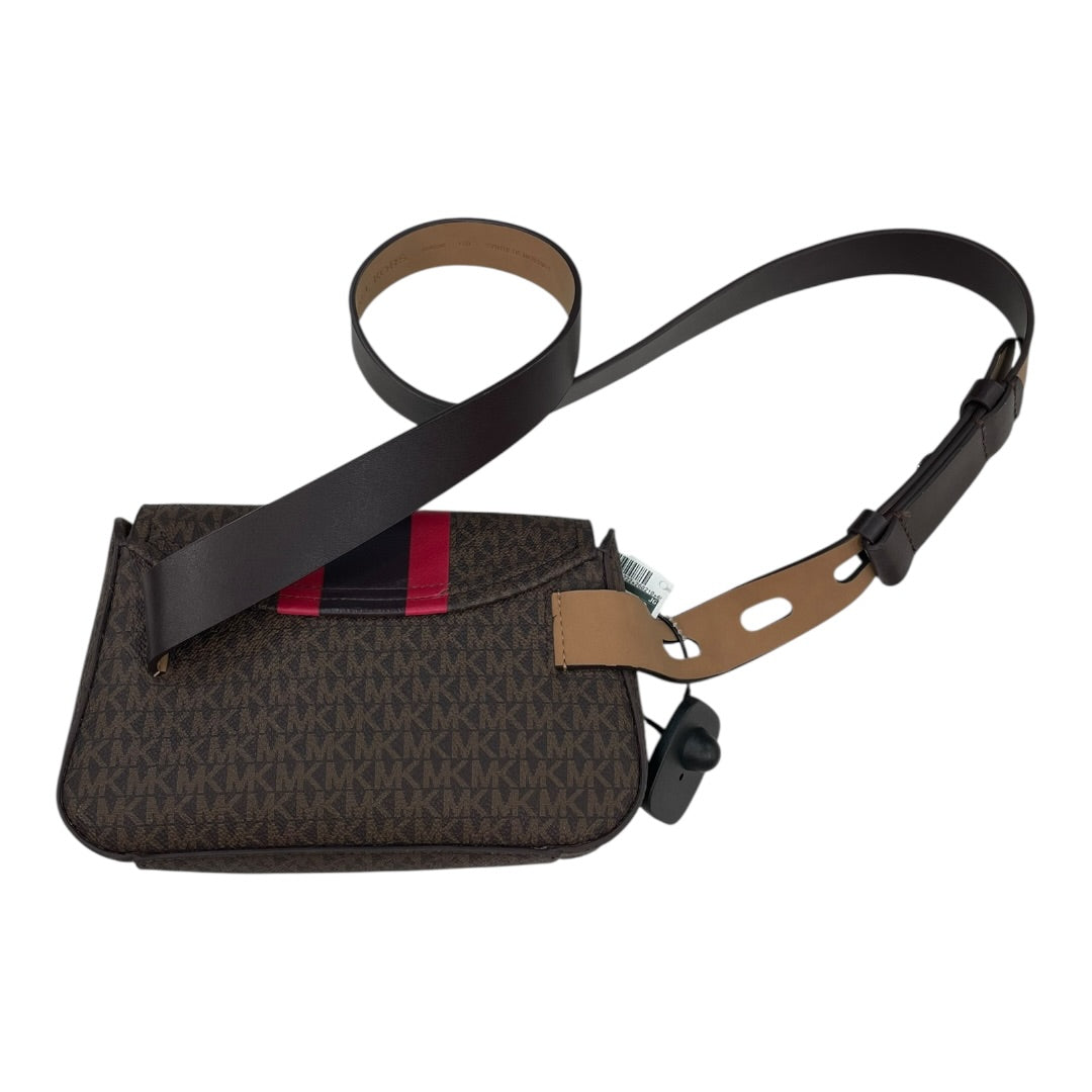 Handbag Designer By Michael Kors In Brown & Red, Size:Small
