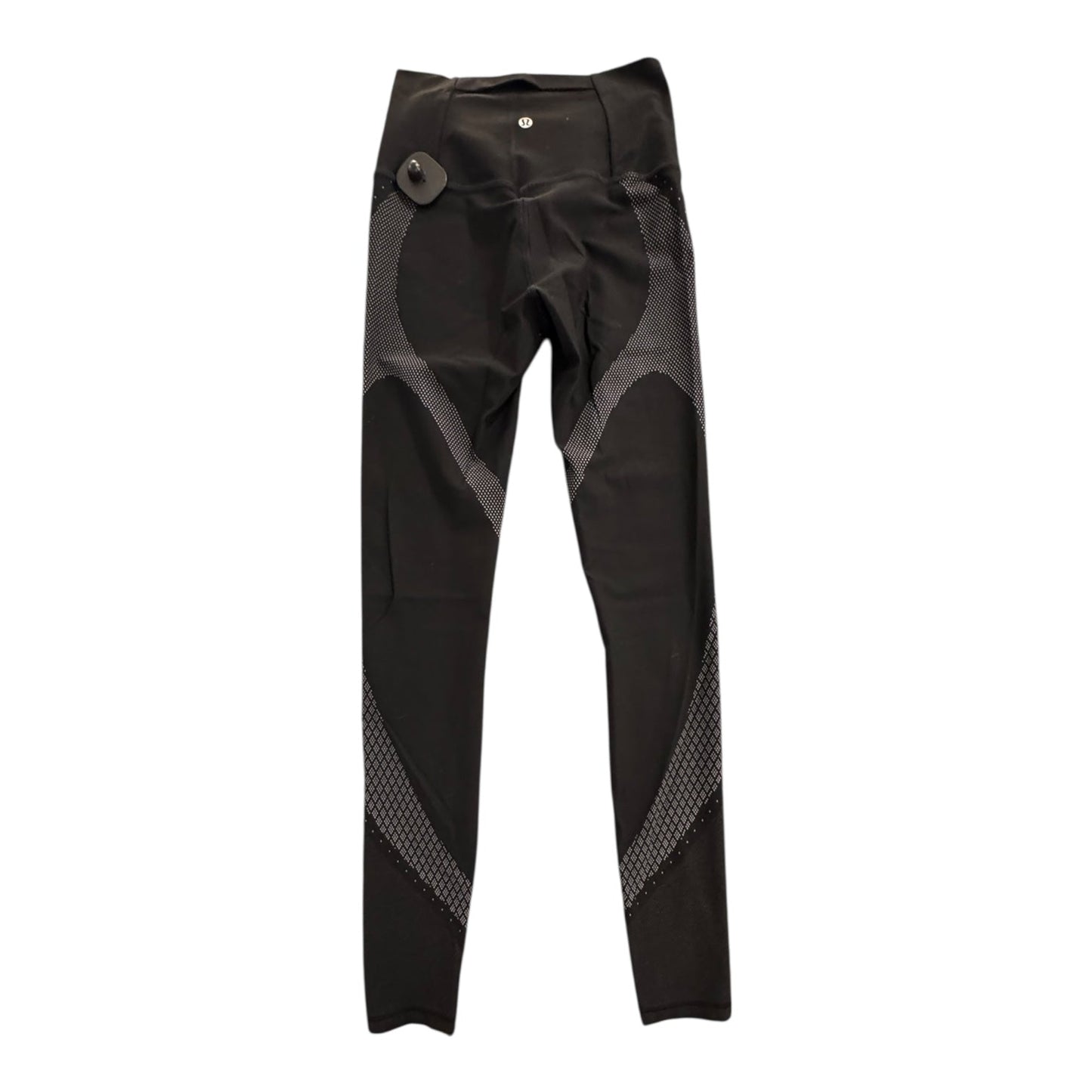 Athletic Leggings By Lululemon In Black & Grey, Size:6
