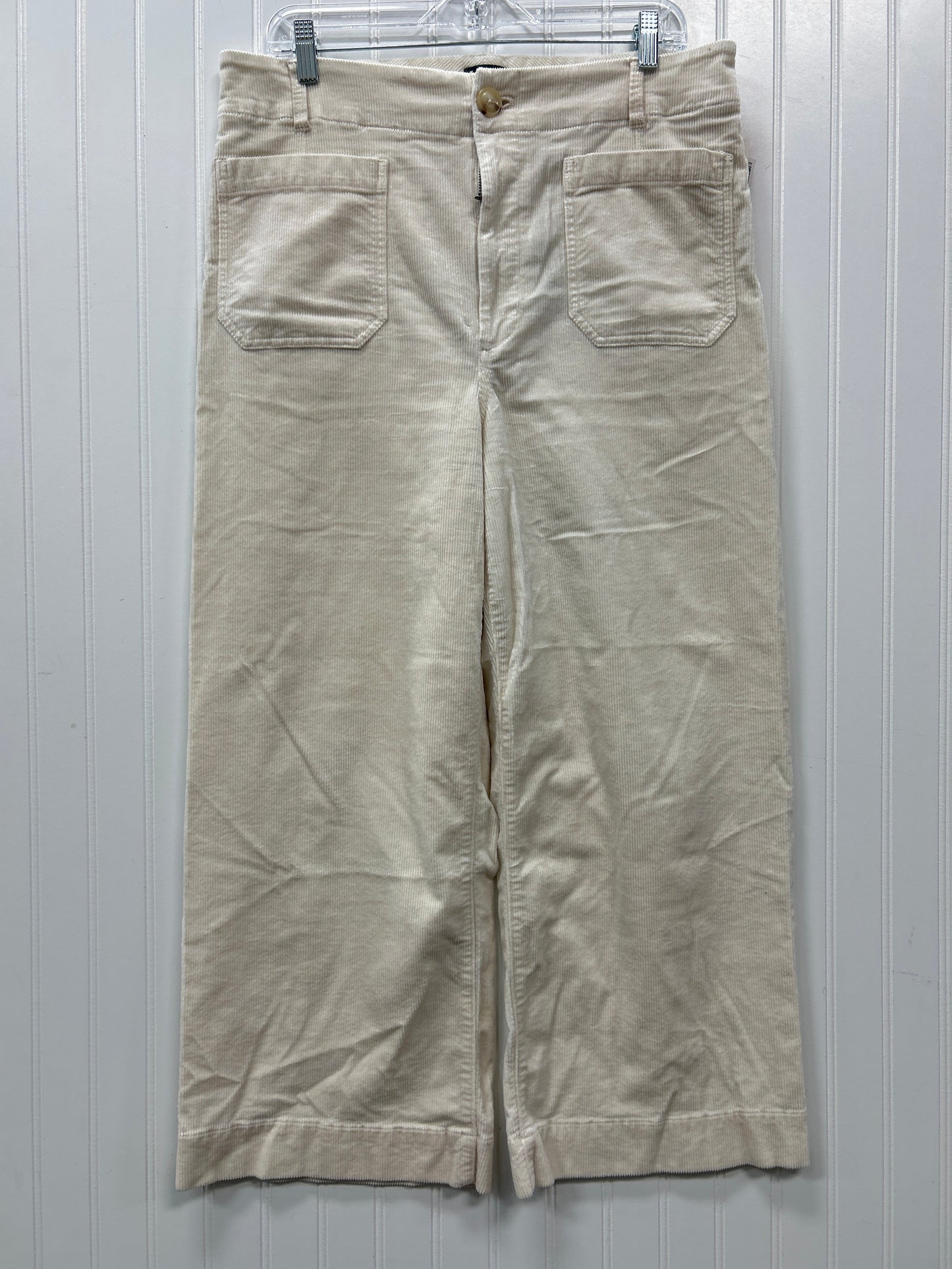 Pants Corduroy By Anthropologie In Cream, Size:Xl