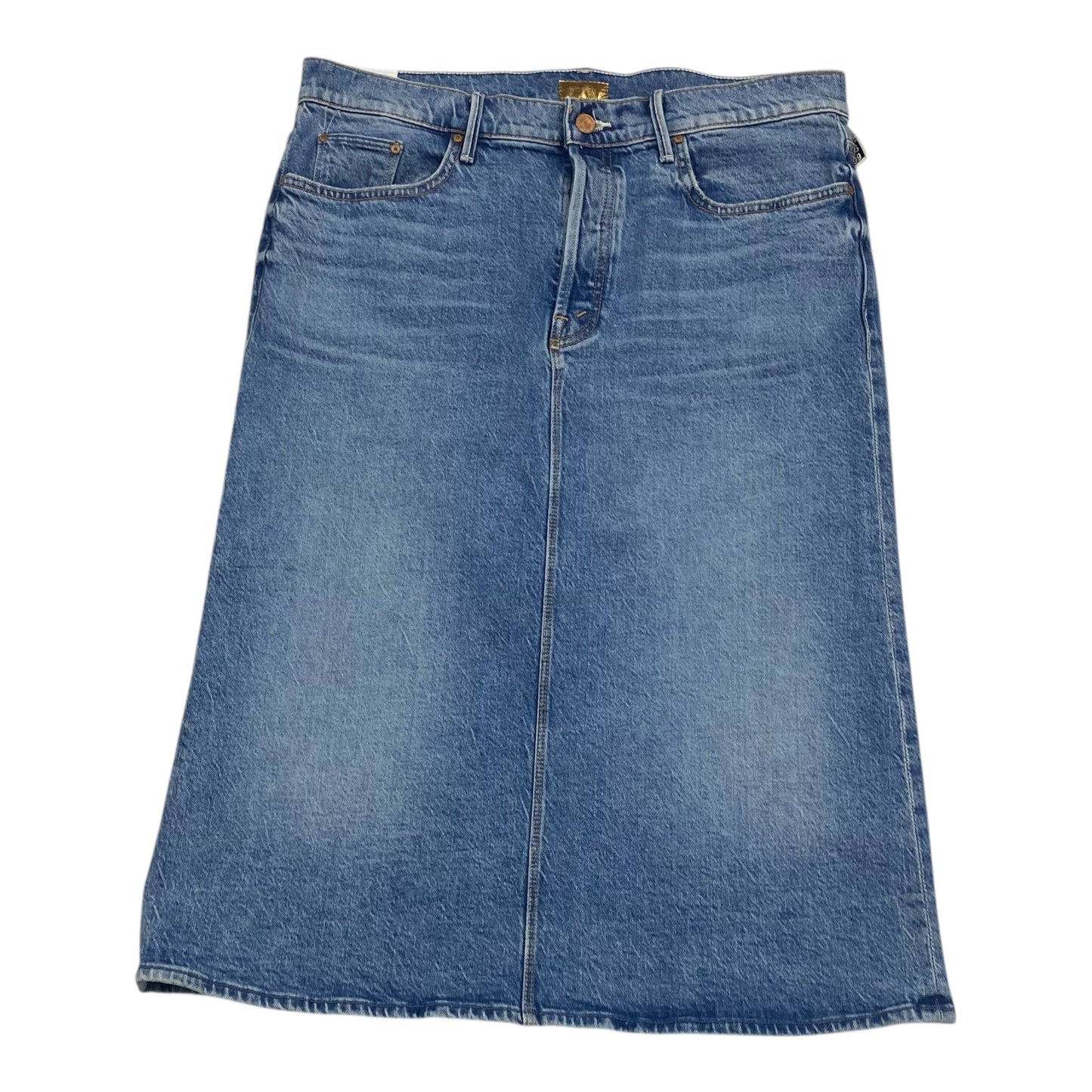 Skirt Maxi By Mother In Blue Denim, Size:16