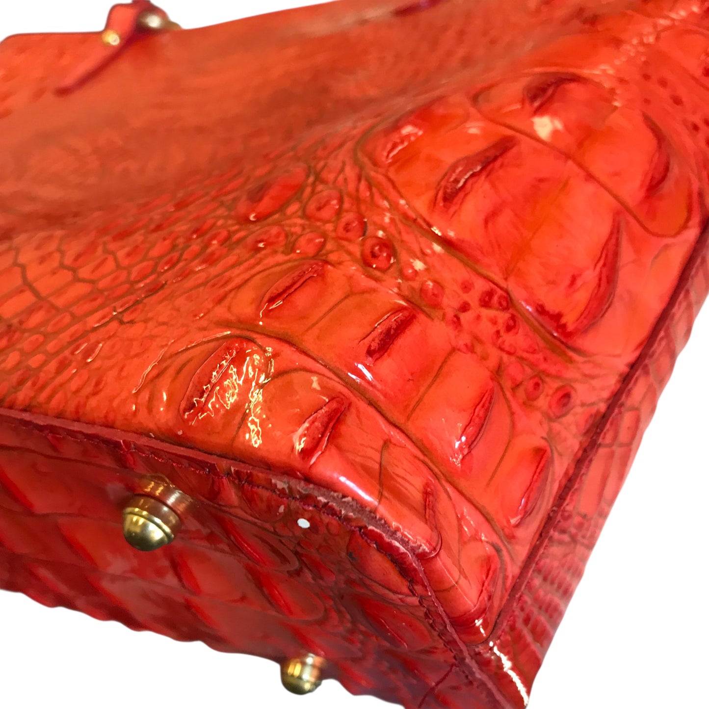 Handbag Designer By Brahmin In Orange, Size:Medium