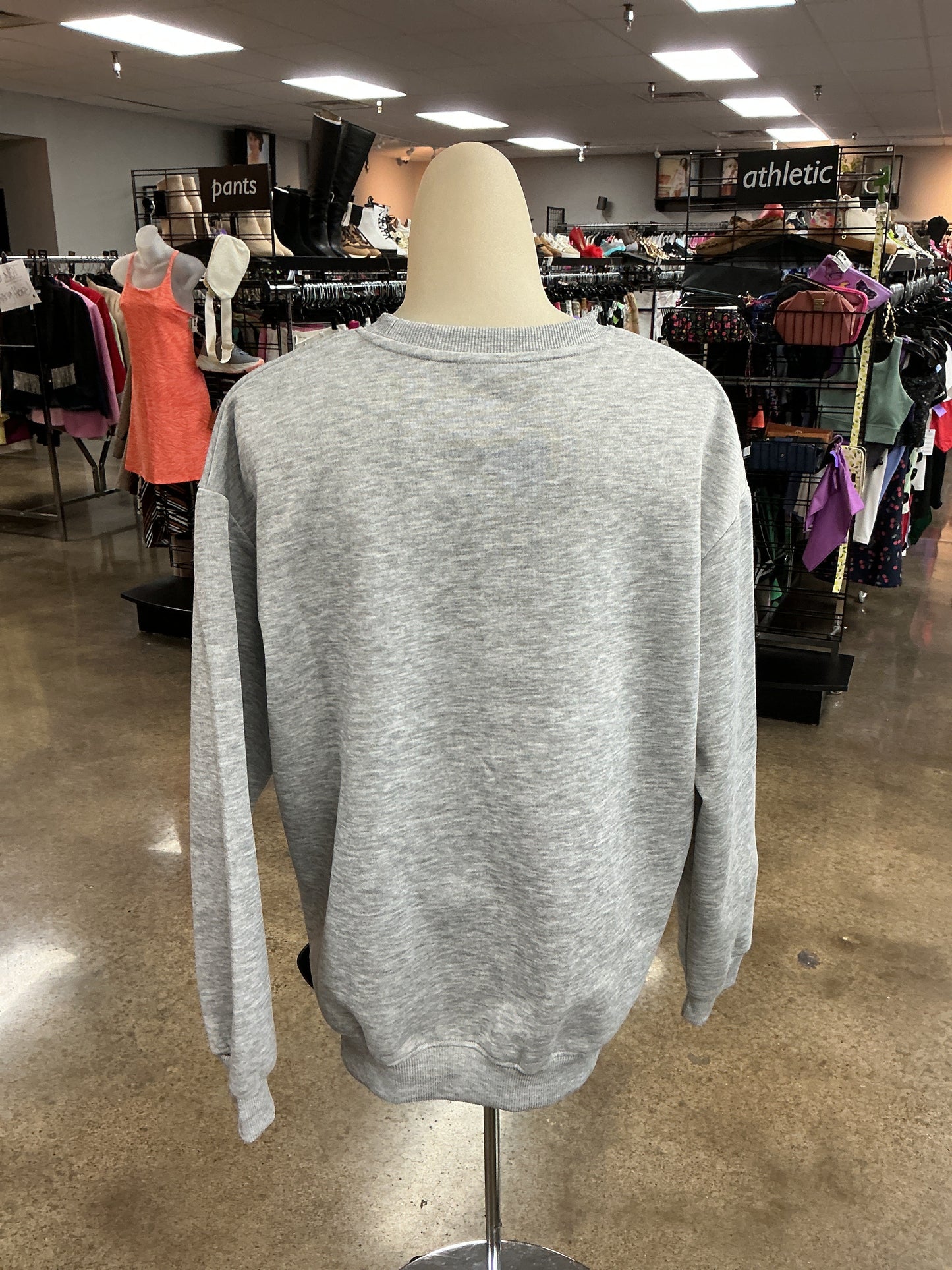 Top Ls By Clothes Mentor In Grey, Size:M