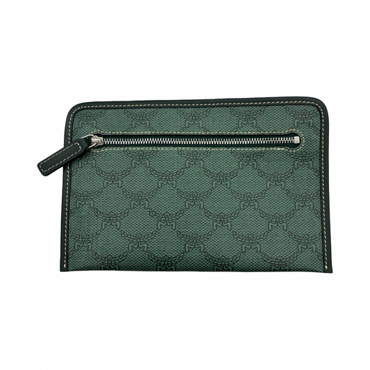 Wristlet Luxury Designer By Mcm In Green, Size:Medium