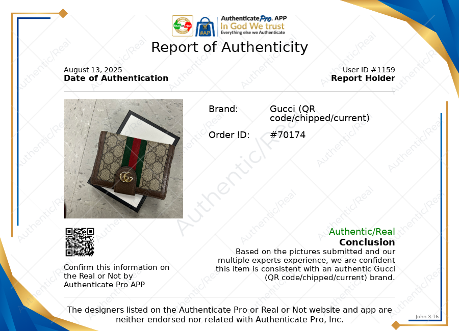 Wallet Luxury Designer By Gucci, Size: Medium