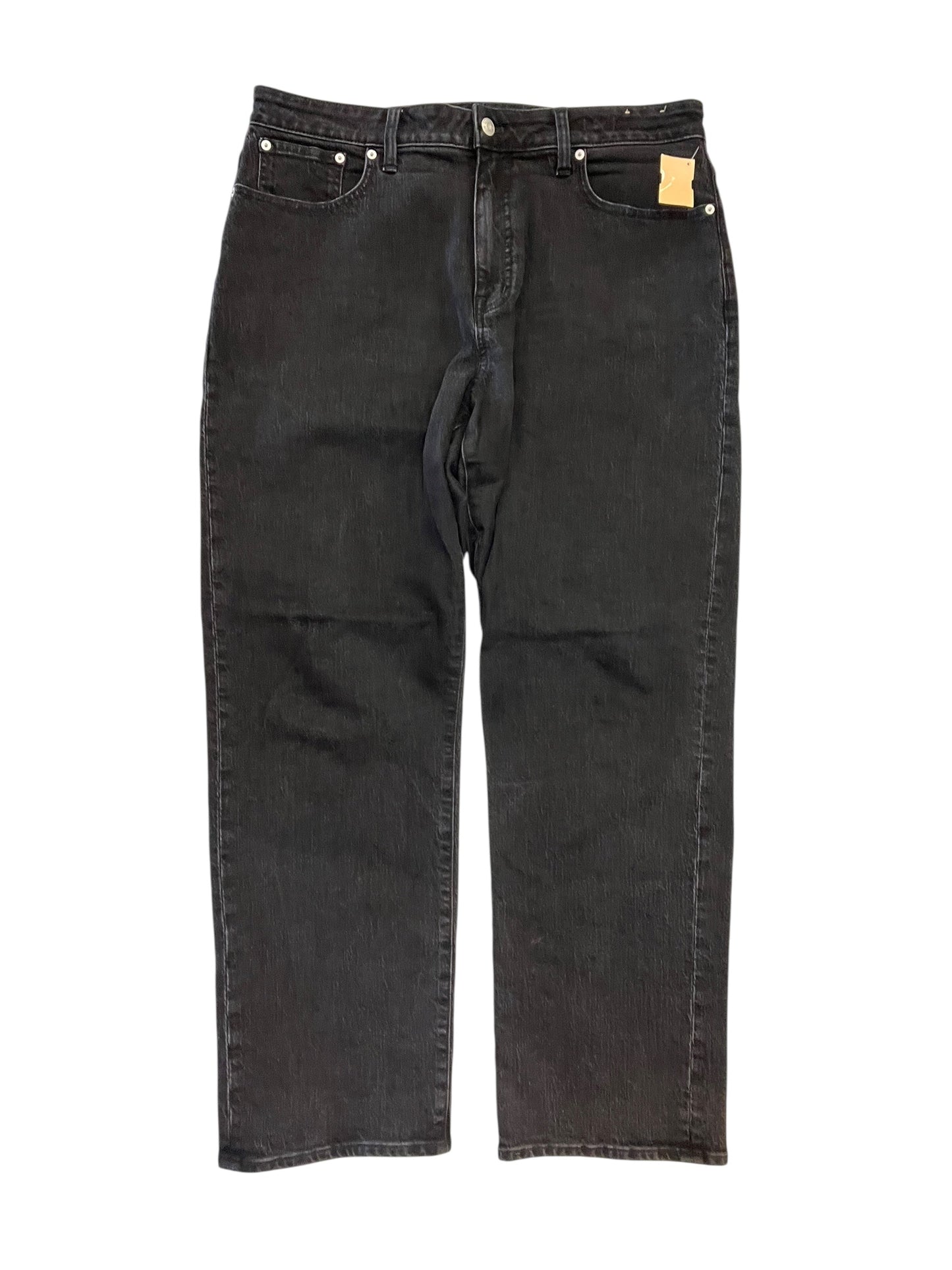 Jeans Boot Cut By Madewell In Black Denim, Size:14