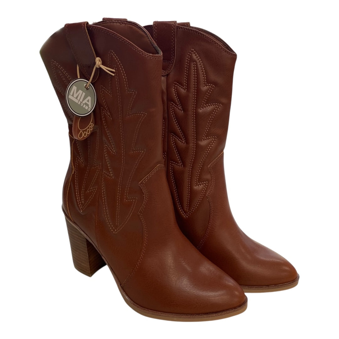 Boots Western By Mia In Brown, Size:8